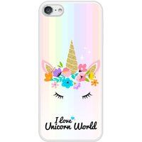 Apple Bedrukt siliconen hoesje compatibel met iPod Touch 5, Apple iPod Touch 6 Unicorn World