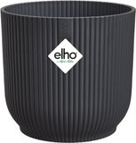 Elho Vibes Fold Rond 35 - Grote Bloempot voor Binnen - 100% gerecycled plastic - Ø 34.9 x H 32.4 - Antraciet