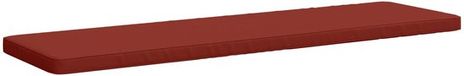 vidaXL Bankkussen VUGHT 1-delig 100% Polyester Rood 200 x 50 x 5 cm