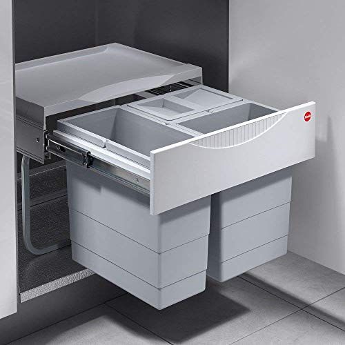 Hailo TR Swing 50.3/29 Afvalbak voor kasten vanaf 500 mm breedte met draaideur - 4007126364555