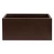 Wellhome Pot de fleurs, polyéthylène, rouge or, 60 x 20 x 20 cm, marron