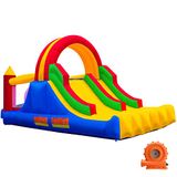 Ballsea Springkasteel met ventilator, geschikt voor kinderen van 3 tot 10 jaar, kinderverjaardag, 488 x 223 x 220 cm