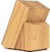 Bloc à couteaux en bois sans couteaux Hévéa - Porte-couteaux bois