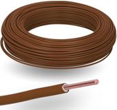 Kalitec 100 meter H07V-U 1x1,5 mm² bruin in een kartonnen doos