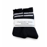 Chaussettes Tennis Bouclette Black Tennis Socks - Terry Cloth - 10-Pack