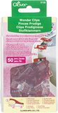 Clover 3156 Wonder Clips 50 stuks Rood/Transparant Kunststof