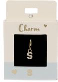 Depesche 11785-034 Bedels Express yourself - hanger voor kettingen en armbanden, letter S, verguld, als klein geschenk