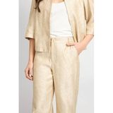 CS the Label regular waist broek ecru met glitter