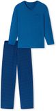 SCHIESSER - Pyjama lang - Heren - Comfort Essentials - Katoen - aquarium - Effen - Lange mouw - XL