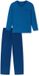 SCHIESSER - Pyjama lang - Heren - Comfort Essentials - Katoen - aquarium - Effen - Lange mouw - XL