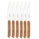 Laguiole en Aubrac Gastronome olijfhout, 6-delige steakmessenset