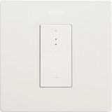 SIMON Inbouw-dimmer, wit, serie Simon 270, platte en dunne wandschakelaar van uw smartphone, incl. frame, deksel en mechanisme, wit