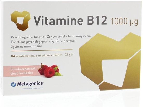 Metagenics Vitamine B12 1000mcg Kauwtabletten 84st