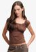 Superdry Athletic Essentials Tanktop Slanke Pasvorm Dames Chestnut Brown Katoen/Elastaan Maat 10