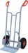 Promat/Tecwerk Chariot de transport | hauteur 1150 mm pelle-L150xB400mm | pneus gonflables | capacité de charge 250 kg | bleu pigeon, RAL 5014 - 9000443049