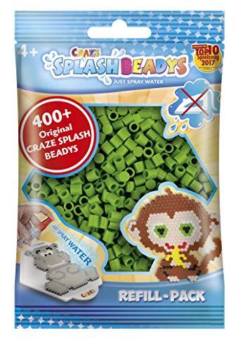 Craze SPLASH BEADYS Refill-Pack reservekralen groen groen groen steekkralen navulverpakking strijkkralen zonder strijken 11546