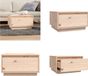 vidaXL Salontafel 55x56x32 cm massief grenenhout