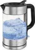 ProfiCook WKS 1322G Bouilloire - 1.7L - Inox & Verre - 2200W - Éclairé - Sans BPA
