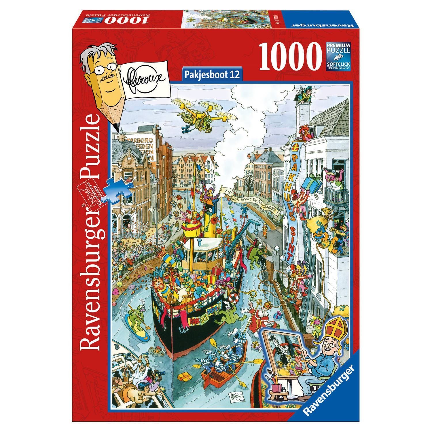 Ravensburger Fleroux - Stoomboot Puzzel (1000 stukjes)