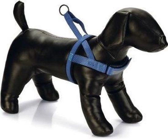 Beeztees Parinca Comfort Hondentuig - Nylon - Blauw - 72-90cm x 30 mm