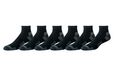 Amazon Essentials Socquettes Athlétiques, Respirant, Coton mélangé, Rembourrées Homme, 6 Paires, Noir, 41-45