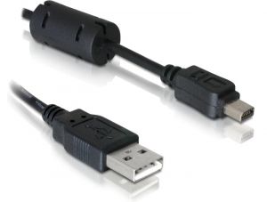 DeLOCK Cable camera Olympus 12-Pin USB 1m - Zwart