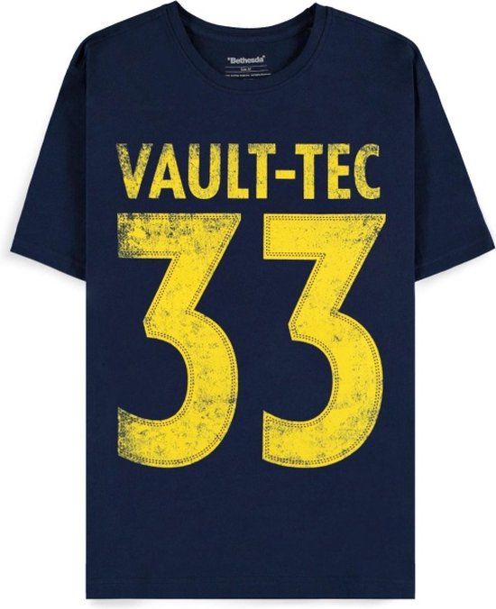 Fallout Vault-Tec 33 Heren T-shirt - blauw - L