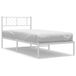 vidaXL Bedframe Metaal Wit 80x200 cm