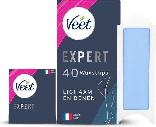 Veet Expert Ontharingsstrips - Lichaam & benen - Gevoelige huid - 40 stuks