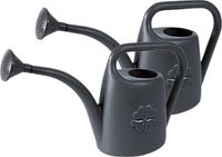 Prosperplast Gieter - 2x - antraciet - kunststof - broeskop - 1.8 liter