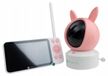 Babyfoon rotatif avec écran LCD, commande électronique, Wi-Fi et application TUYA, 2-en-1