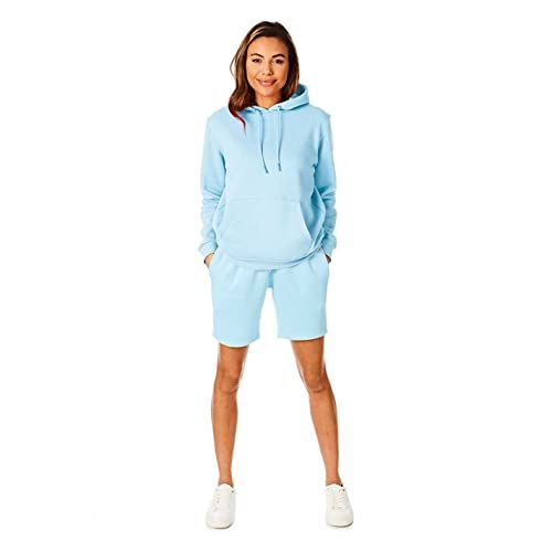 Light And Shade dames Super Soft Touch Pastel Bright Loungewear Hoodie - Aquamarijn - XL