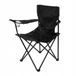 Badger Outdoor Chaise de camping pliable avec accoudoirs - Noir