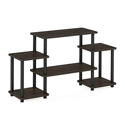 Furinno GY TV Entertainment Center - Donkerbruin/Zwart - 29.46 x 29.46 x 58.04 cm