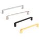 Viefe Poignée de meuble ROMA en métal, aspect inox - BA 160 mm