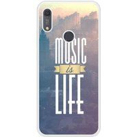 Y6S Music is life bedrukt siliconen hoesje
