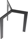 Stema NY-HF04B pied de table en métal, pour bureau, hôtel, restaurant, diamètre 80 cm, hauteur 72,5 cm, noir