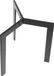 Stema NY-HF04B pied de table en métal, pour bureau, hôtel, restaurant, diamètre 80 cm, hauteur 72,5 cm, noir