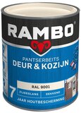 Rambo Pantserbeits Deur & Kozijn Zijdeglans Dekkend RAL 9001 0.75L