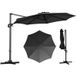 Parasol Coast avec pédale - pivotant à 360° - inclinable sur 6 positions - gris, Ø 300 cm