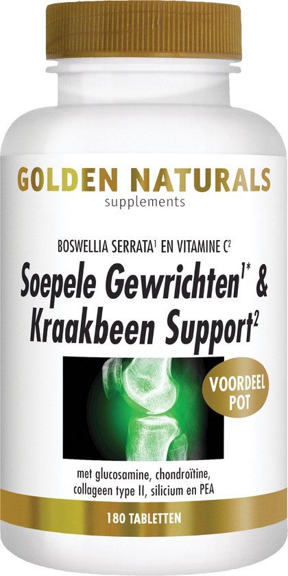 Golden Naturals Soepele Gewrichten Support - 180 tabletten
