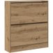 Meuble à chaussures CFW4165053 Armoire à chaussures avec stockage Chêne fumé 80 x 21 x 87,5 cm