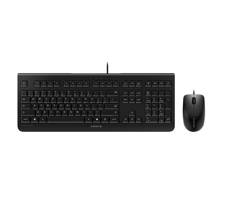 CHERRY DC 2000 - USB Keyboard & Mouse Set - US English - Black