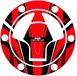 Puig Radikal Kawasaki Ninja 250r 08 Benzinetankdopbeschermer Rood