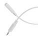 HDSupply AUX-verlengkabel, 5,00 m, 3-polig stereo jack 3,5 mm audio, wit