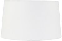 Mexlite Witte linnen lampenkap K58942S Ø30cm met E27 support