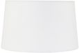 Mexlite Witte linnen lampenkap K58942S Ø30cm met E27 support
