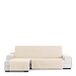 Eysa Overtrek voor chaise longue, praktisch, oriënt, 240 cm, kleur 01/beige, links vooraanzicht