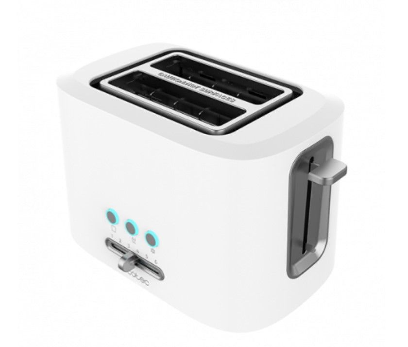 Cecotec Toast&Taste 9000 Double - 2-Slices Toaster - 980W - White