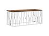 Maison Exclusive - Table basse, acier inoxydable et bois recyclé massif